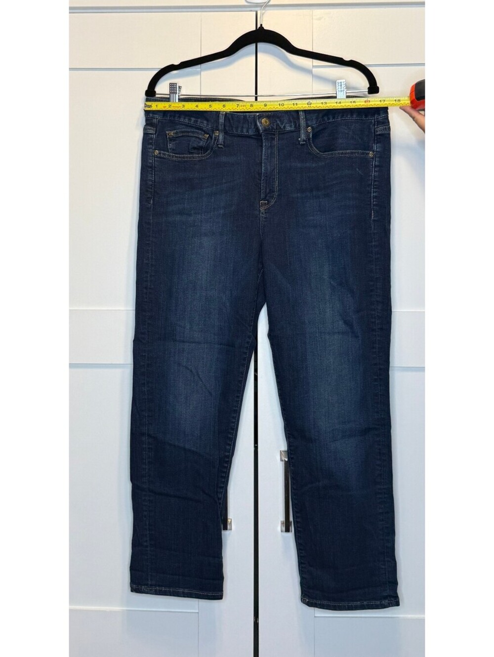 GAP Women's Dark Wash Sexy Boyfriend Jeans Size 32/14 - Picture 4 of 6